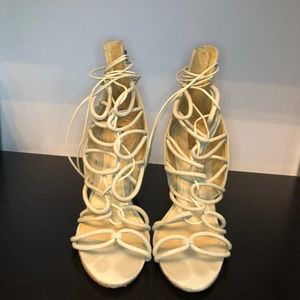 SCHUTZ FIORENZA LACE UP GLADIATOR SANDALS Size 9